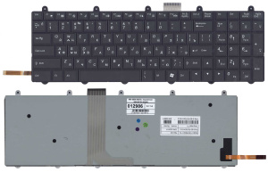 Клавиатура для ноутбука MSI GE60, GE70, чёрная, с белой подсветкой, RU