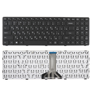 Клавиатура для ноутбука Lenovo IdeaPad 100-15IBD, чёрная, с рамкой, RU