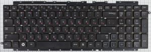 Клавиатура для ноутбука Samsung RF712, чёрная, с подсветкой, RU