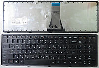 Клавиатура для ноутбука Lenovo IdeaPad G50-70, Z51-70, чёрная, с рамкой, RU