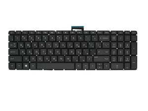 Клавиатура для ноутбука HP Pavilion 15-AB, чёрная, с подсветкой, маленький Enter, RU