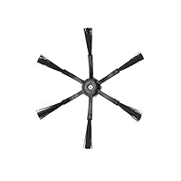 Боковая щетка для робот-пылесоса Xiaomi, Roborock, 6-ть лопастей, черная, 2 шт.