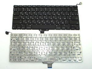 Клавиатура для ноутбука Apple Macbook 13" A1278 Black, Small Enter, RU