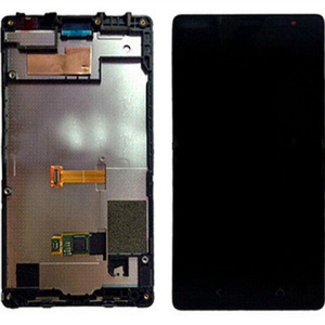 LCD дисплей для Nokia X2 Dual (RM-1013) в сборе с тачскрином, с рамкой, Черный