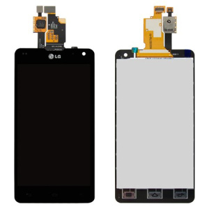 LCD дисплей для LG Optimus G E973 в раме (черный)