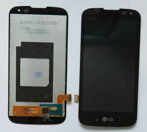 LCD дисплей для LG K100DS (K3 LTE) в сборе с тачскрином (черный)