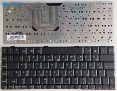 Клавиатура для ноутбука ASUS F9 F6 U3 U6, чёрная, маленький Enter, RU