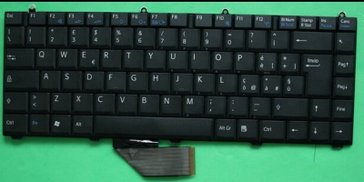 Клавиатура для ноутбука Sony VGN-FS, серая, RU