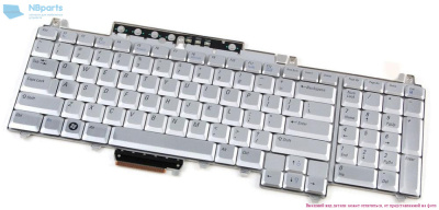 Клавиатура для ноутбука Dell Inspiron 1720, серебро, RU