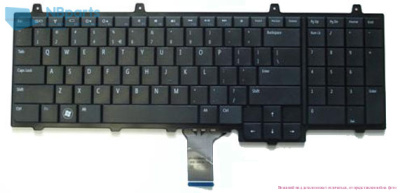 Клавиатура для ноутбука Dell Inspiron 1747, 1750, чёрная, RU