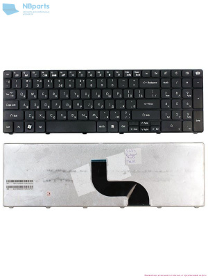 Клавиатура для ноутбука Gateway NV50, чёрная, RU