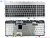 Клавиатура для ноутбука HP Envy 17-3000, чёрная, с серебряной рамкой, RU
