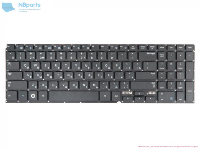 Клавиатура для ноутбука Samsung NP700Z5A, 700Z5A, чёрная, с подсветкой, RU