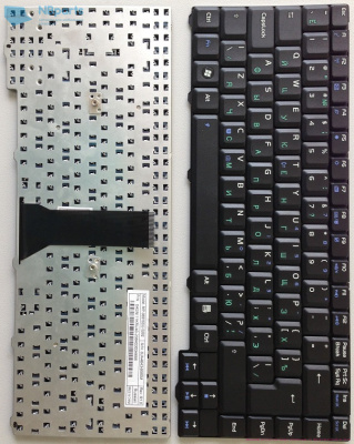 Клавиатура для ноутбука ASUS F3 28pin, чёрная, RU 