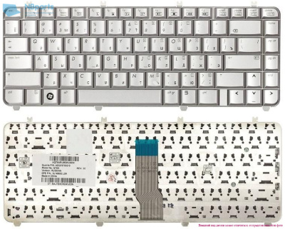 Клавиатура для ноутбука HP Pavilion DV5-1000, серебро, RU