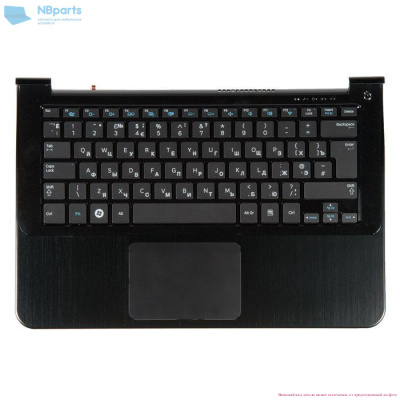 Верхняя часть корпуса (Palmrest) Samsung NP900X3A, Touchpad, динамики, RU