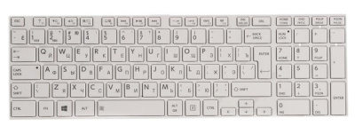 Клавиатура для ноутбука Toshiba Satellite L50-A, белая, большой Enter, с рамкой, RU
