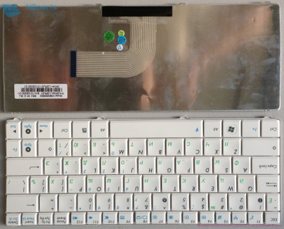 Клавиатура для ноутбука ASUS N10, белая, RU