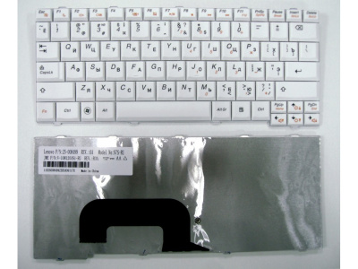 Клавиатура для ноутбука Lenovo IdeaPad S12, белая, RU