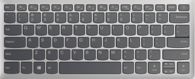 Клавиатура для ноутбука Lenovo V720-14, серая, с подсветкой, RU