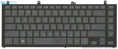 Клавиатура для ноутбука HP Probook 4320, чёрная, с рамкой, RU